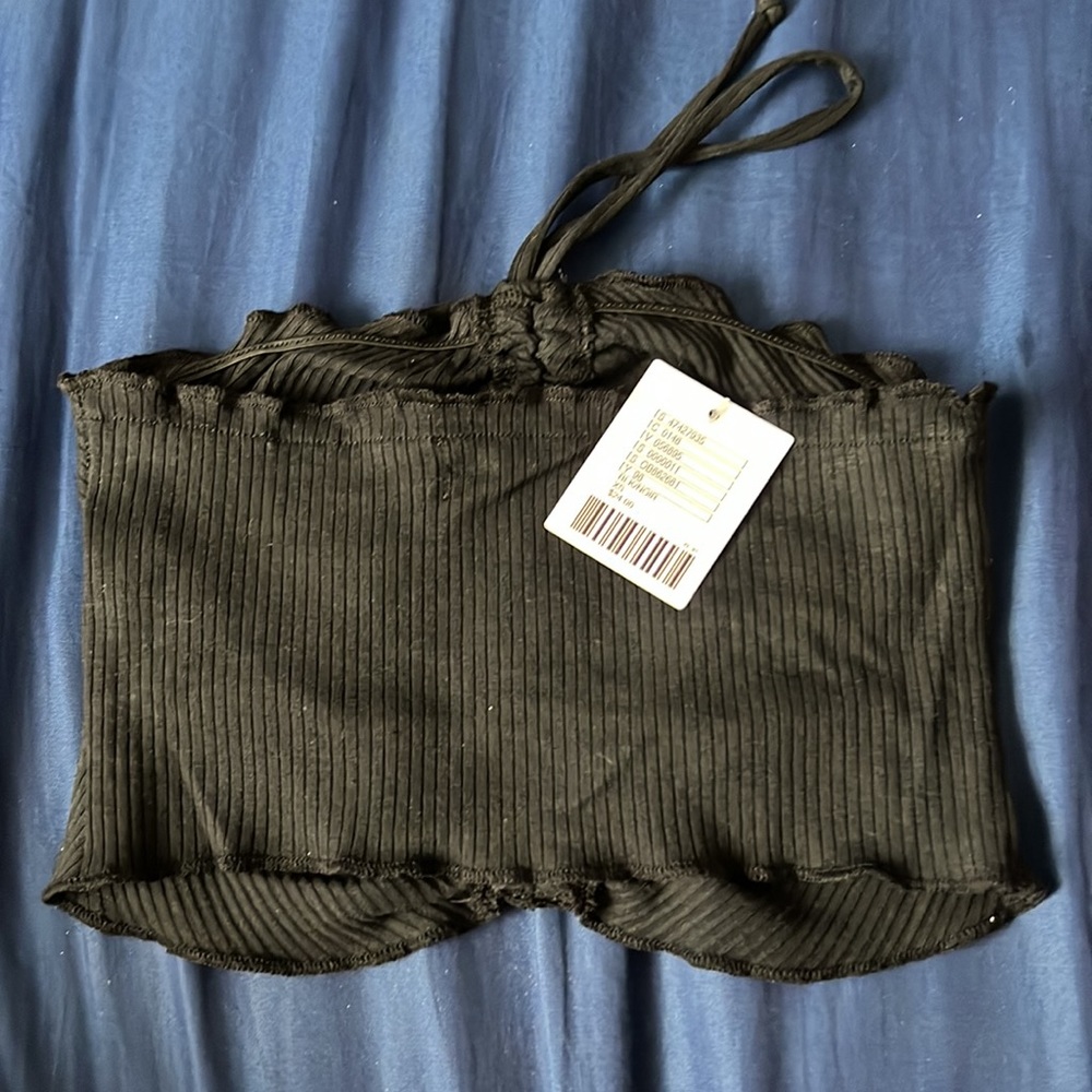 Urban Outfitters Ruched Ribbed Tube Top - Picture 2 of 3